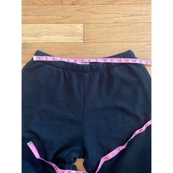 Treasure & Bond women's black fleece elastic waist and ankle pockets pants sz M - Picture 7 of 10